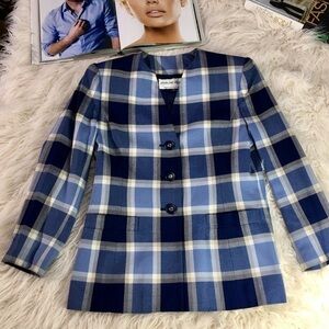 Vintage Stirling Cooper Petite plaid Blazer